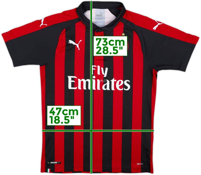 2018-19 AC Milan Home Shirt - 5/10 - (M)