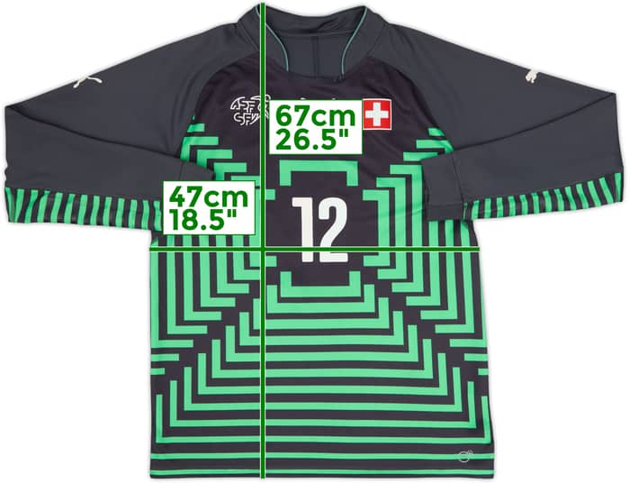 2014-16 Switzerland GK Shirt #12 - 6/10 - (L)