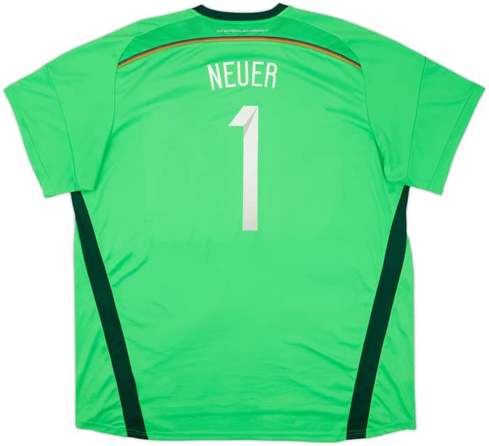 2014-15 Germany GK S/S Shirt Neuer #1 - 8/10 - (3XL)