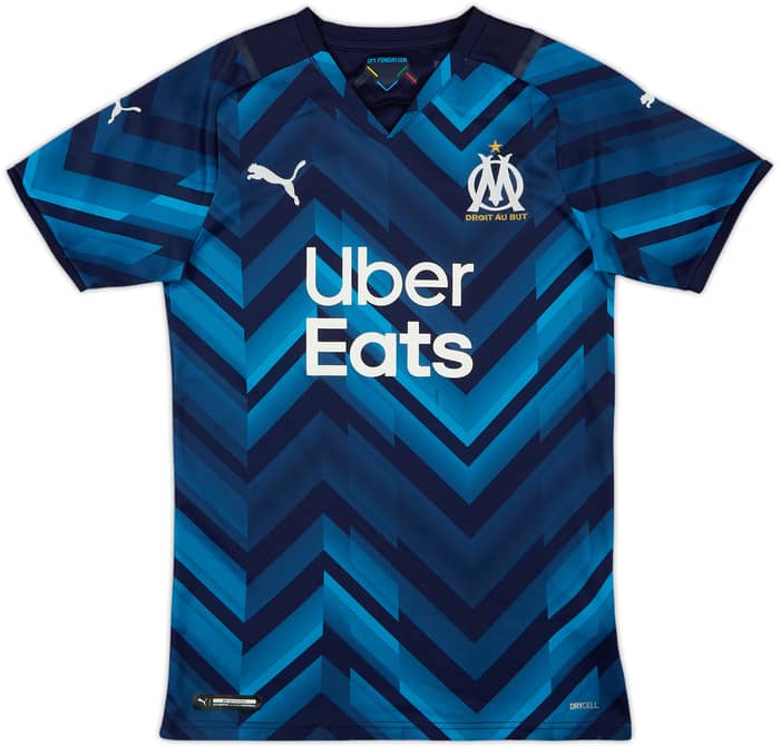 2021-22 Olympique Marseille Puma Training Shirt - 8/10 - (XS)