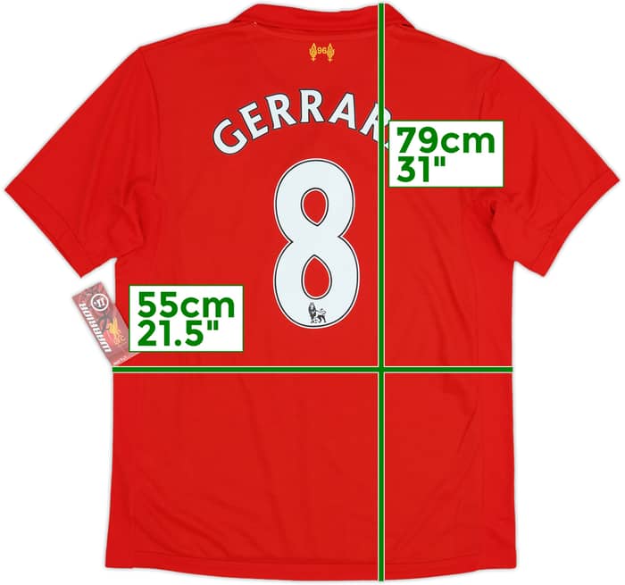 2012-13 Liverpool Camiseta Local Gerrard #8 (L)