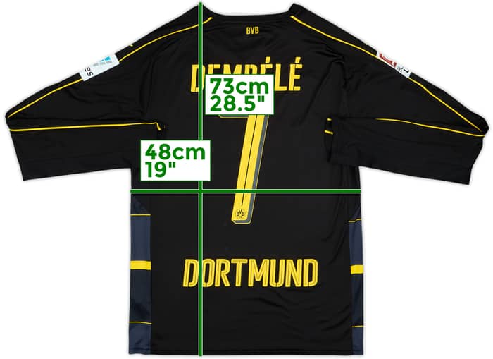 2016-17 Borussia Dortmund Away L/S Shirt Dembele #7 - 8/10 - (M)