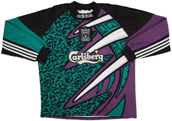 1995-96 Liverpool GK Shirt - 7/10 - (L)