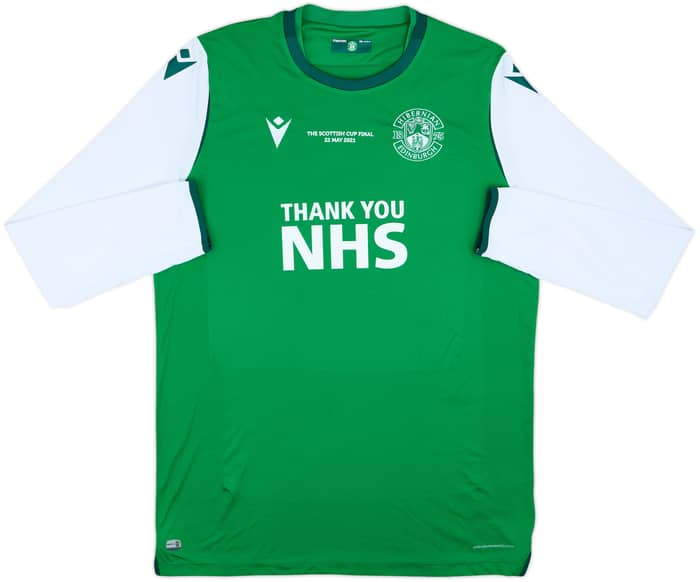 2020-21 Hibernian 'Scottish Cup Final' Home L/S Shirt McGregor #24 - 8/10 - (3XL)
