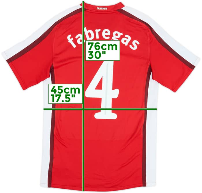 2008-10 Arsenal Home Shirt Fabregas #4 - 8/10 - (S)