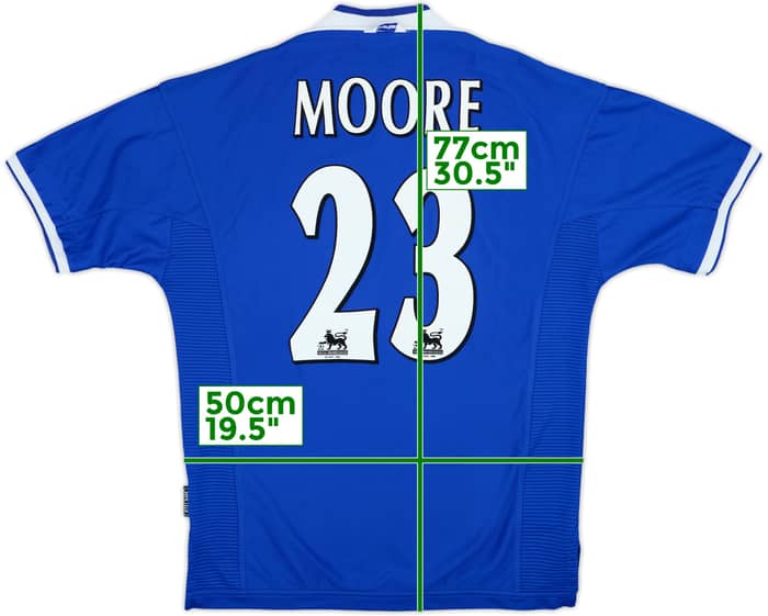 1999-00 Everton Home Shirt Moore #23 - 8/10 - (M)