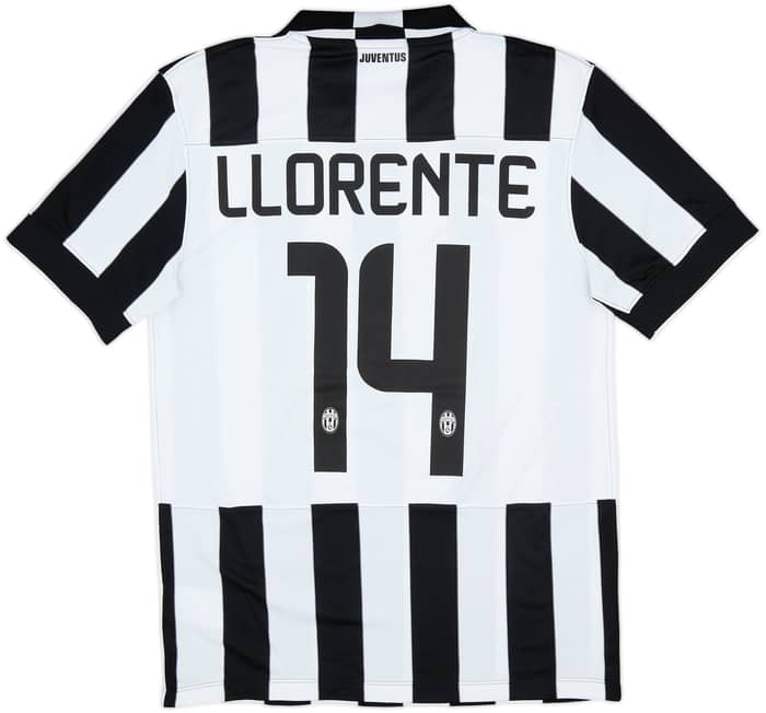 2014-15 Juventus Home Shirt Llorente #14 - 7/10 - (M)