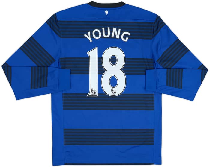 2011-13 Manchester United Away L/S Shirt Young #18 - 10/10 - (M)