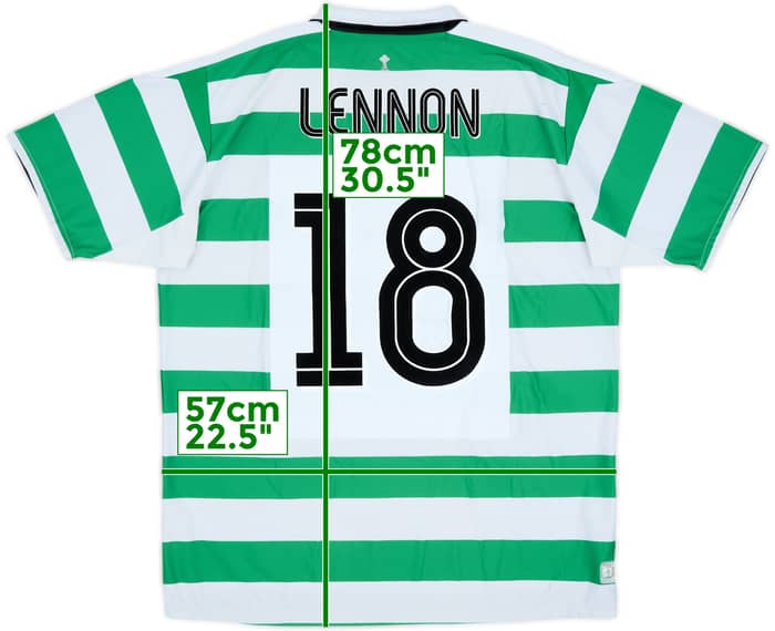 2004-05 Celtic Home Shirt Lennon #18 - 5/10 - (XL)