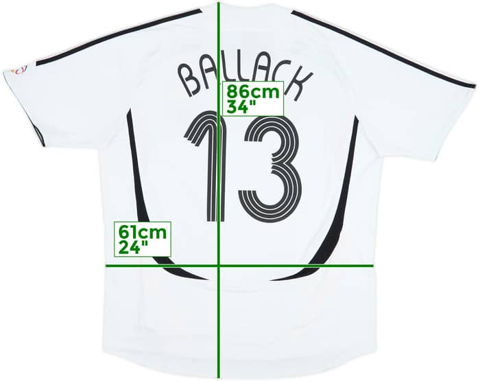 2005-07 Alemania Local Camiseta Ballack #13 - 6/10 - (XXL)