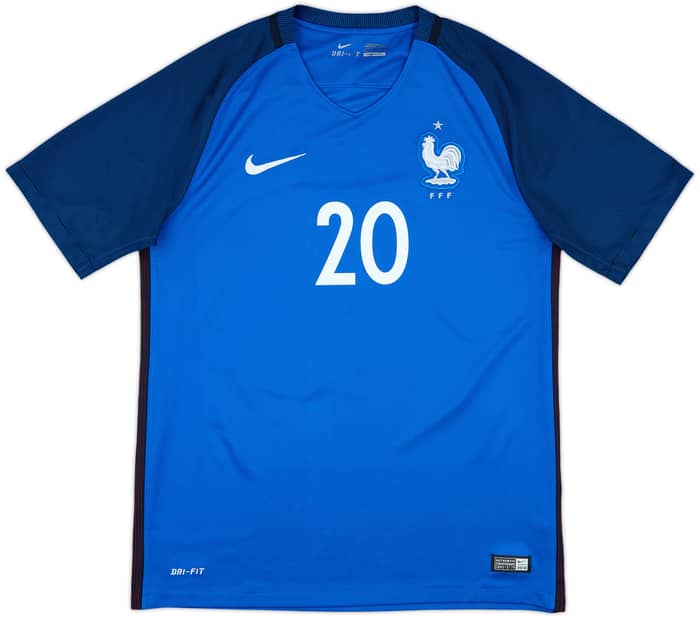 2016-17 France Home Shirt Mbappe #20 - 8/10 - (M)