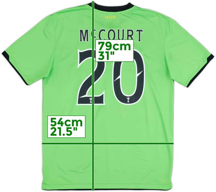 Camiseta de visitante del Celtic 2010-11 McCourt #20 - 6/10 - (L)
