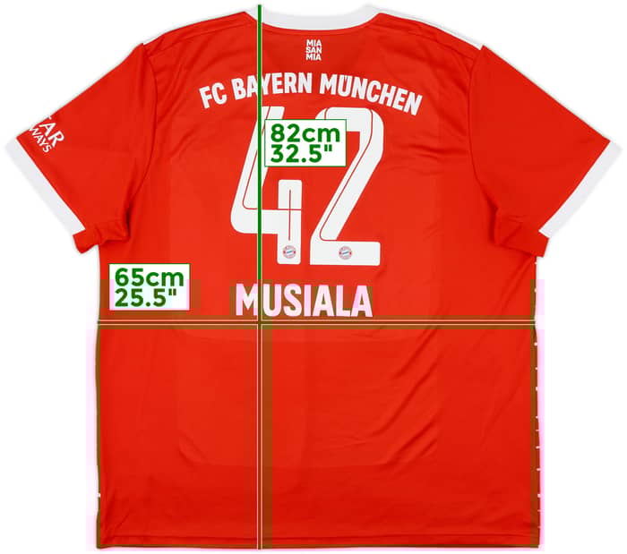 2022-23 Bayern Munich Home Shirt Musiala #42 - 10/10 - (XXL)
