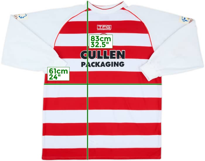 2003-04 Hamilton Academical Match Issue Home L/S Shirt #10