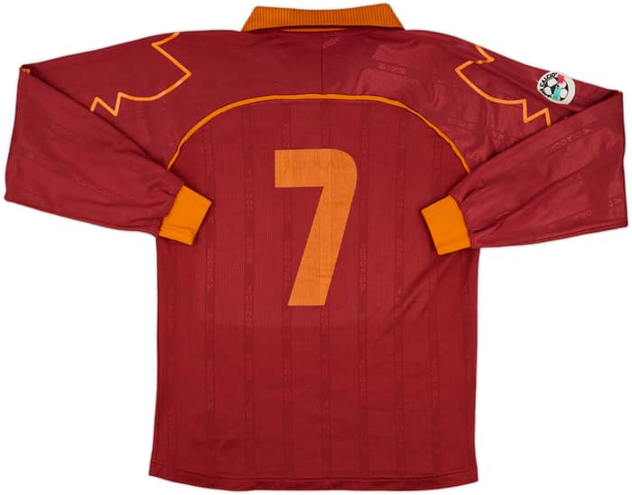 1999-00 Roma Match Issue Home L/S Shirt #7