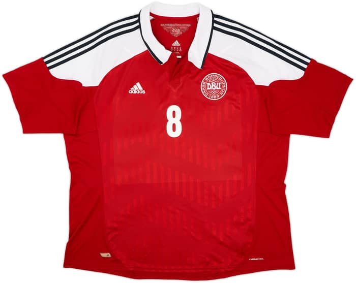 2012-13 Denmark Home Shirt Eriksen #8 - 9/10 - (3XL)