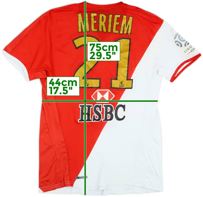 2008-09 Monaco Match Issue Home Shirt Meriem #21