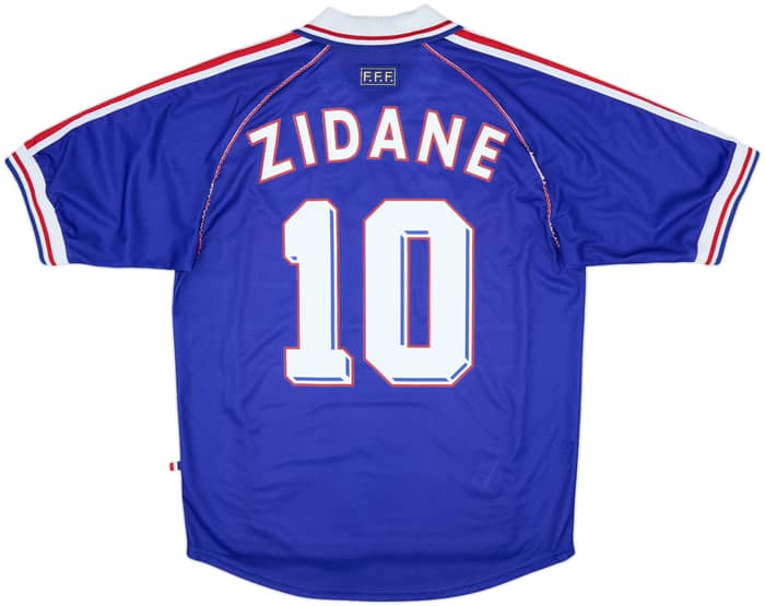1998-00 France 'Pour Toi Zinedine Zidane' Home Shirt Zidane #10 - 9/10 - (M)