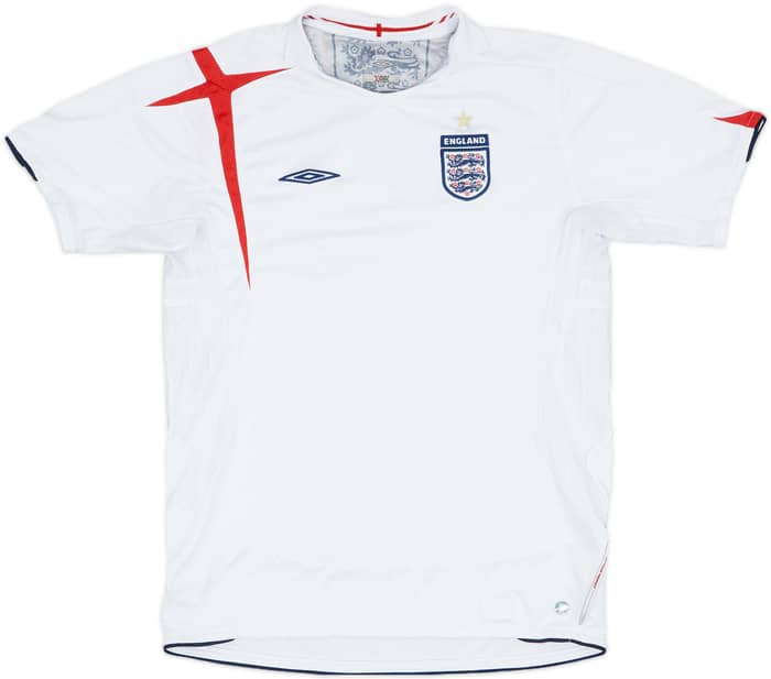 2005-07 England Home Shirt - 5/10 - (XL.Boys)