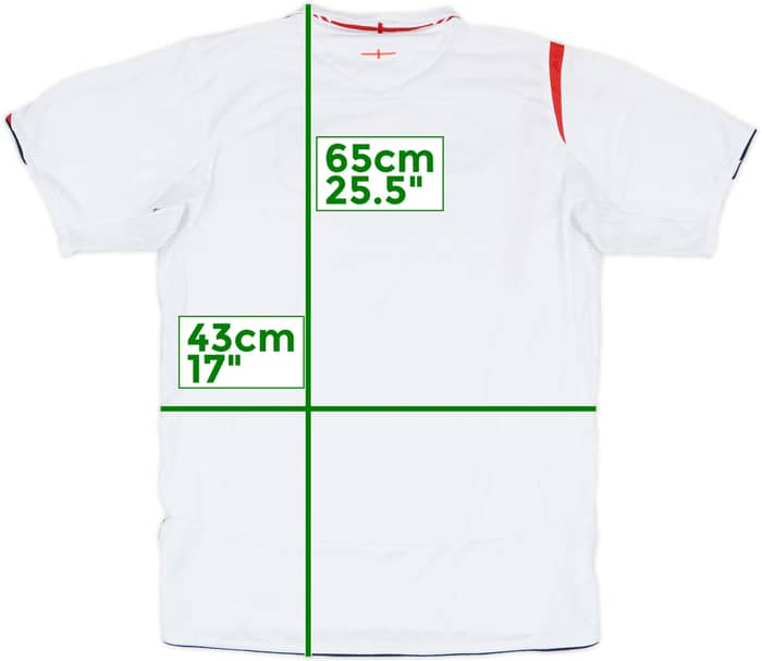 2005-07 England Home Shirt - 5/10 - (XL.Boys)