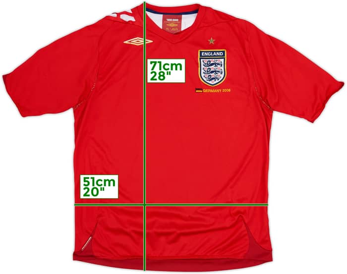 2006-08 England 'Germany 2006' Away Shirt - 5/10 - (L)