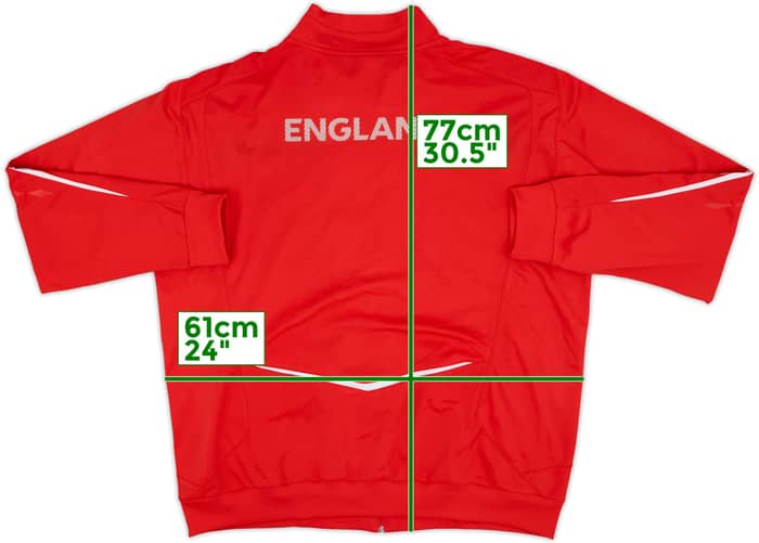 2007-09 England Umbro Track Jacket - 7/10 - (XXL)