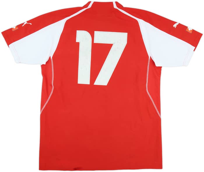 2004-06 Switzerland Match Issue Home Shirt #17