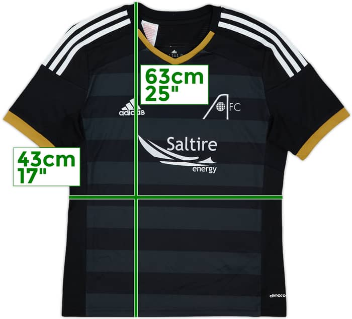 2014-15 Aberdeen Away Shirt Pawlett #16 - 7/10 - (XL.Boys)