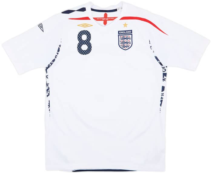 2007-09 England Home Shirt Lampard #8 - 7/10 - (XL.Boys)