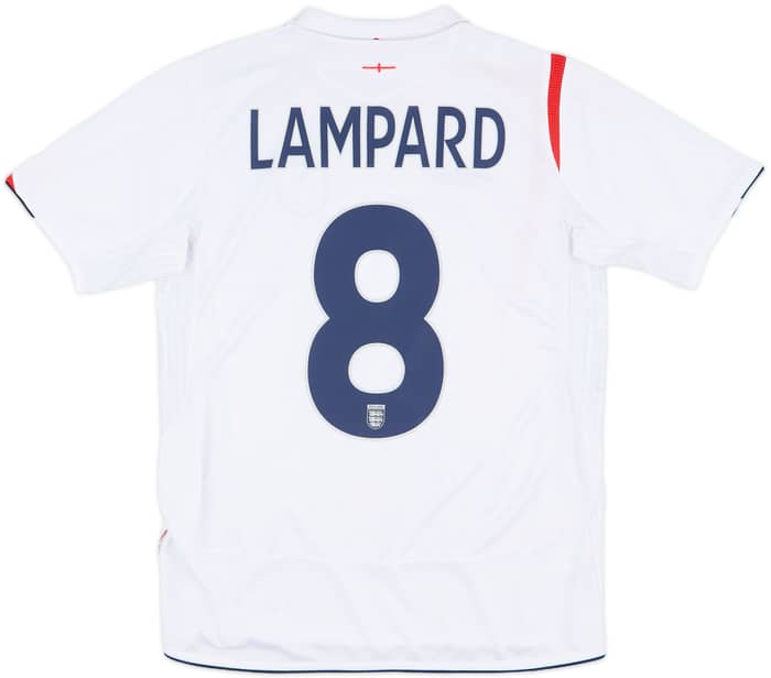 2005-07 England Home Shirt Lampard #8 - 8/10 - (XL.Boys)