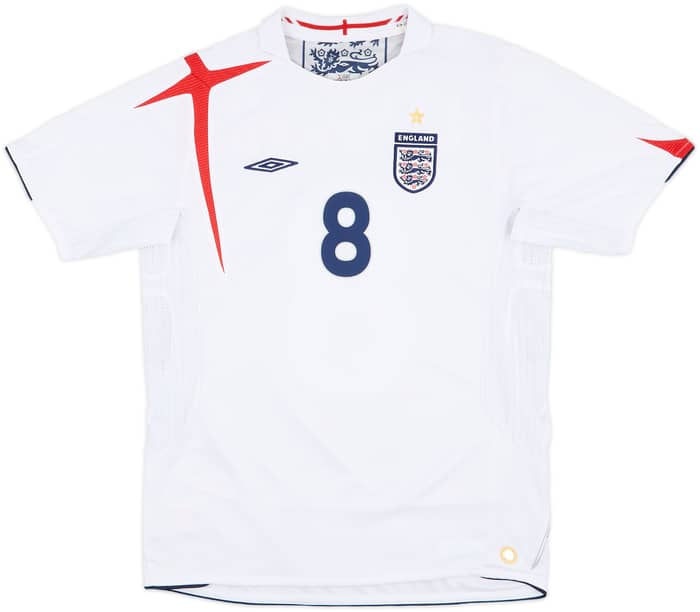 2005-07 England Home Shirt Lampard #8 - 8/10 - (XL.Boys)