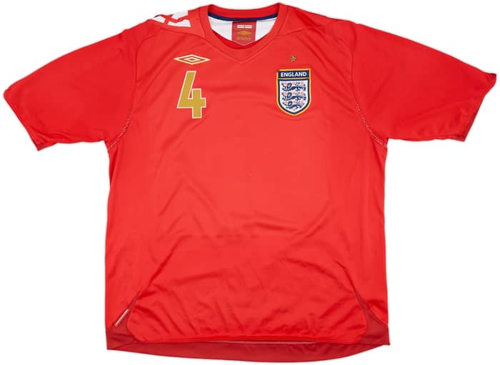 2006-08 England Away Shirt Gerrard #4 - 6/10 - (XXL)