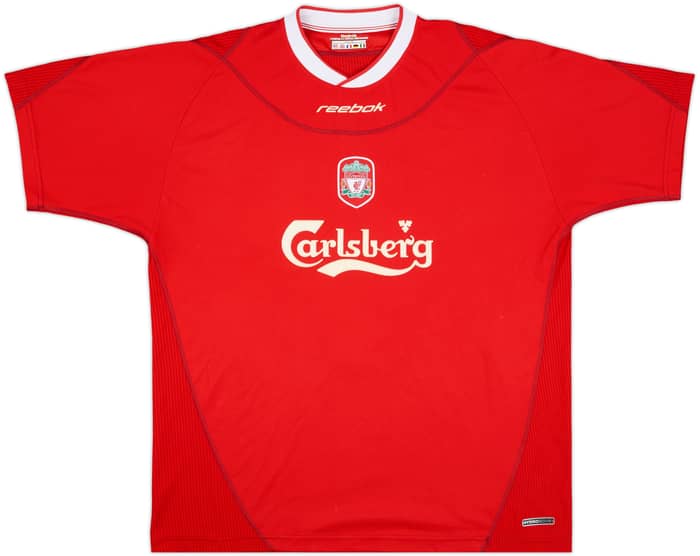 2002-04 Liverpool Home Shirt Gerrard #17 - 6/10 - (XL)