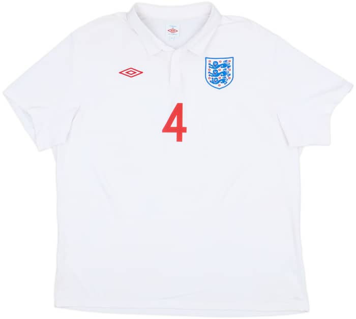 2009-10 England Home Shirt Gerrard #4 - 9/10 - (3XL)