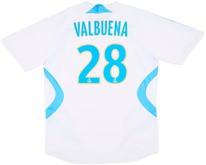 2007-08 Olympique Marseille Home Shirt Valbuena #28 - 7/10 - (L)