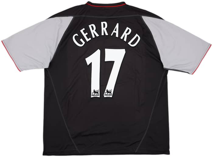 2002-04 Liverpool Away Shirt Gerrard #17 - 9/10 - (XL)