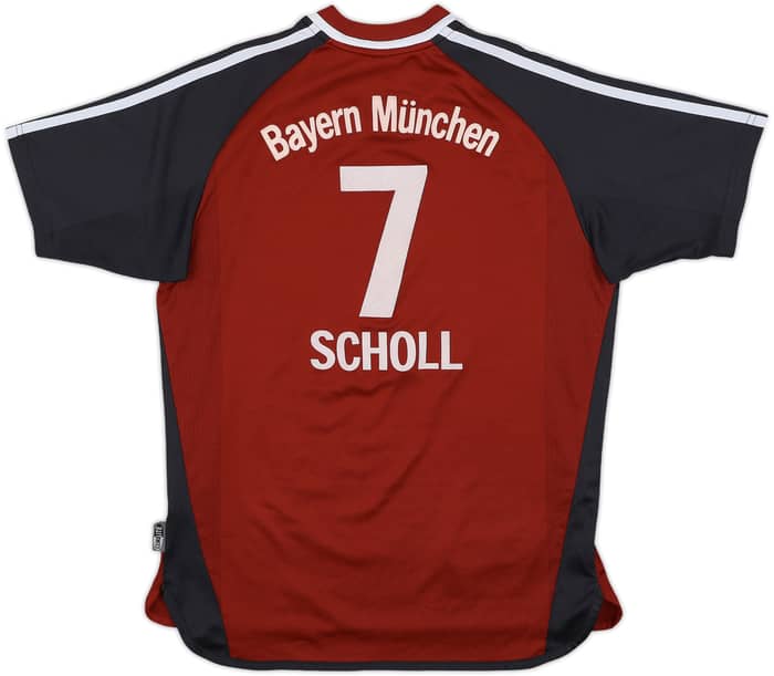 2002-03 Bayern Munich Home Shirt Scholl #7 - 8/10 - (XL.Boys)