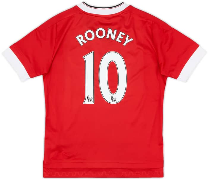 2015-16 Manchester United Home Shirt Rooney #10 - 10/10 - (S.Boys)