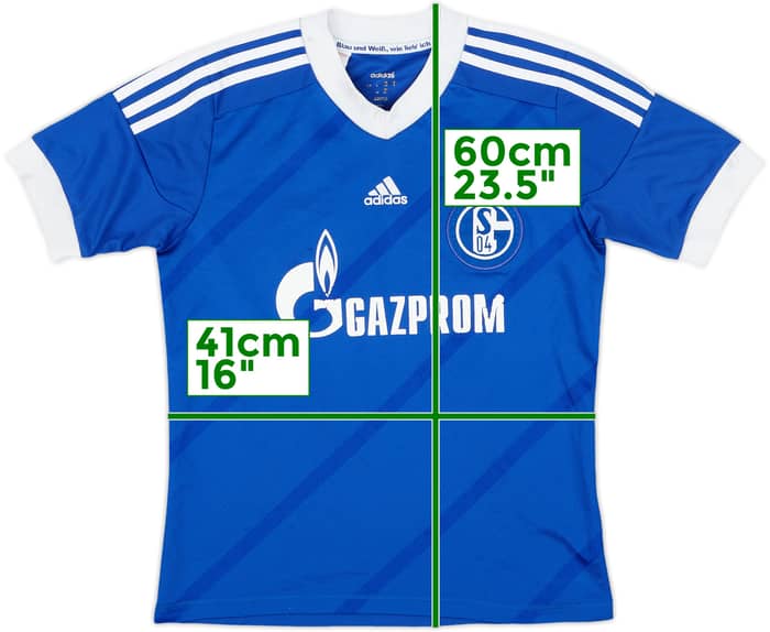 2012-14 Schalke Home Shirt Huntelaar #25 - 6/10 - (M.Boys)