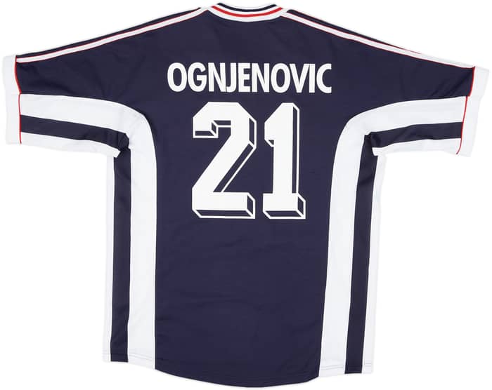 1998-99 Yugoslavia Home Shirt Ognjenovic #21 - 9/10 - (M)