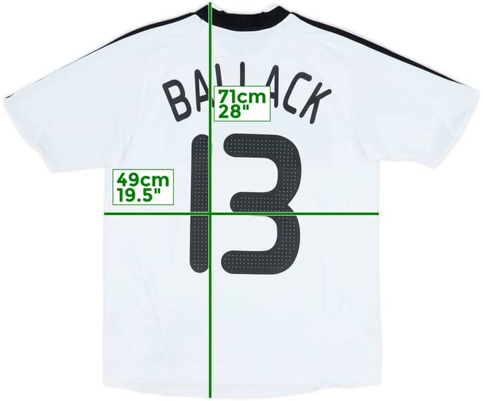 2008-09 Germany Home Shirt Ballack #13 - 8/10 - (L.Boys)