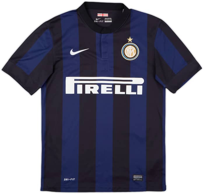 2013-14 Inter Milan Home Shirt J. Zanetti #4 - 9/10 - (S)