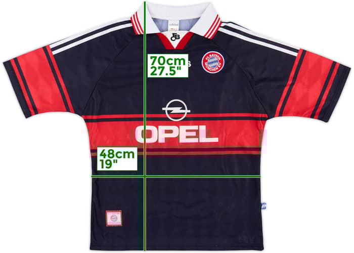 1997-99 Bayern Munich Home Shirt - 7/10 - (XL.Boys)