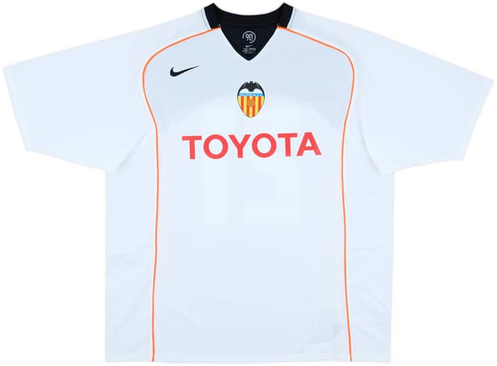 2004-05 Valencia Basic Home Shirt Aimar #21 - 10/10 - (XL)