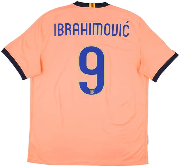 2009-10 Barcelona Away Shirt Ibrahimovic #9 - 8/10 - (XL)