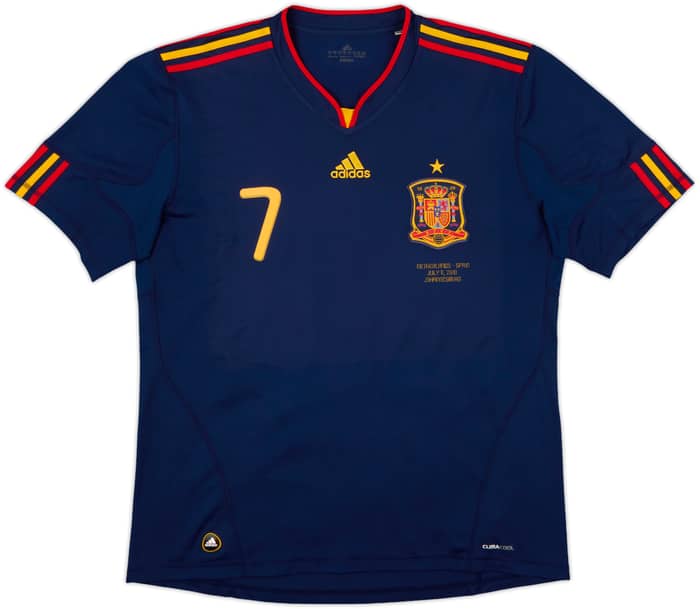 2010-11 Spain Away Shirt David Villa #7 - 8/10 - (XL)