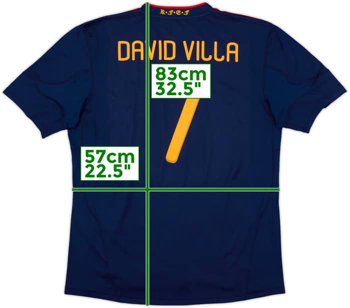 2010-11 Spain Away Shirt David Villa #7 - 8/10 - (XL)