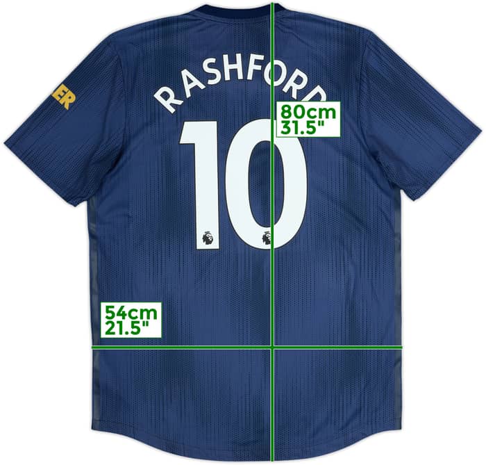2018-19 Manchester United Player Issue Third Shirt Rashford #10 - 10/10 - (L/XL)
