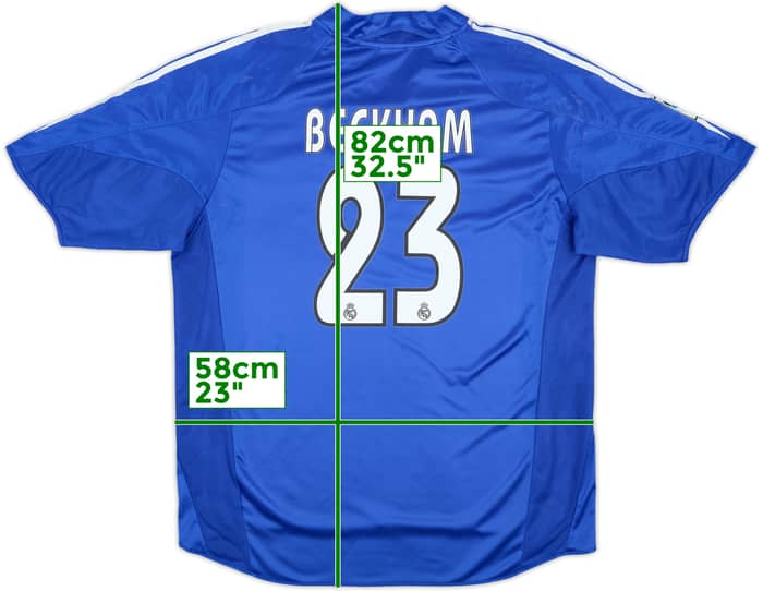 2004-05 Real Madrid Third Shirt Beckham #23 - 5/10 - (XL)