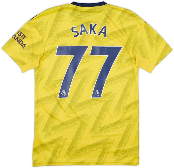 2019-20 Arsenal Away Shirt Saka #77 - 7/10 - (S)
